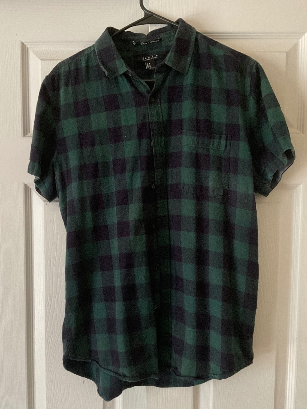 Flannel Short Sleeve Button Up
